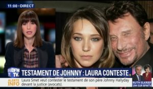 Johnny Hallyday: Laura Smet veut contester le testament de son père dont elle se dit exclue