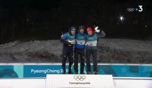 JO 2018 - Biathlon hommes : Martin Fourcade sur la plus haute marche du podium