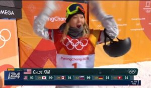 JO-2018 : Chloe Kim, 17 ans et championne de snowboard halfpipe