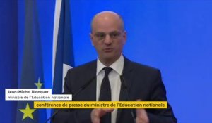 Réforme du bac : "Deuxième dimension : le contrôle continu. Il se compose de notes obtenues lors d'épreuves ponctuelles en première et en terminale. Ce sont des épreuves communes partout en France", explique Jean-Michel Blanquer