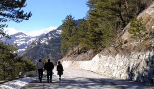 Eboulement au col de Larche