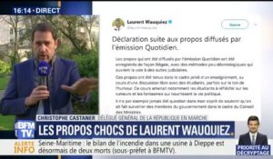 "Il flingue à tout va (…) Laurent Wauquiez décrédibilise toute la politique", déplore Christophe Castaner