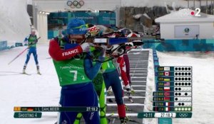 JO 2018 : Biathlon - Relais mixte : Anais Bescond limite la casse sur son tir debout