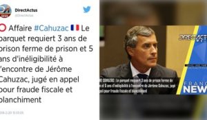 Fraude fiscale : trois ans de prison requis contre l'ex-ministre Jérôme Cahuzac.