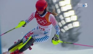 JO 2018 : Ski alpin - Combiné Femmes. La médaille d'argent pour Mikaela Shiffrin