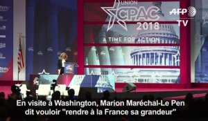 Marion Maréchal-Le Pen veut "rendre à la France sa grandeur"