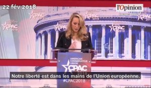 De retour, Marion Le Pen fait du «Trump» s'attaquant à l'Union européenne