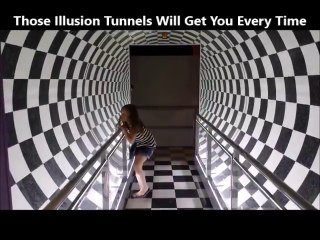 Impossible De Rester Debout Dans Ce Tunnel A Cause D Une Simple Illusion D Optique Sur Orange Videos