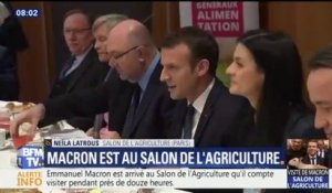 Emmanuel Macron est arrivé au Salon de l'agriculture