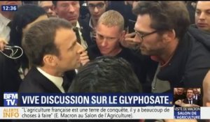 “Vous m’avez sifflé dans le dos”: échange houleux entre Macron et les agriculteurs