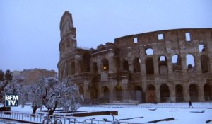 Les images très rares de Rome sous la neige