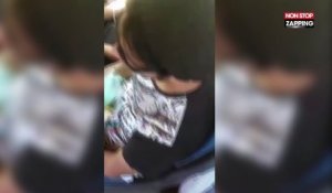 Un homme fait une drôle de découverte dans les cheveux de la passagère à côté de lui (Vidéo)