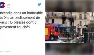 Paris. 13 blessés, dont 3 grièvement, dans l'incendie d'un immeuble.