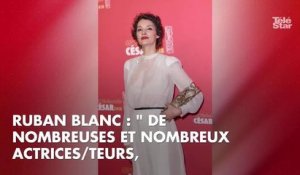 PHOTOS. César 2018 : la famille du cinéma français s'engage pour les femmes avec un ruban blanc