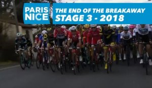 The end of the breakaway for Fabien Grellier - Étape 3 / Stage 3 - Paris-Nice 2018