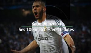 8es - Benzema, Ses 100 matches en 10 dates