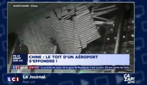 Scène de panique : le toit d'un aéroport s'effondre en Chine !