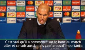 8es - Zidane : "Bale restera important jusqu'au bout"
