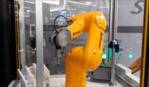 Des robots collaboratifs en démonstration au Salon international du décolletage à la Roche-sur-Foron