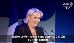 Marine Le Pen réélue à la tête du FN