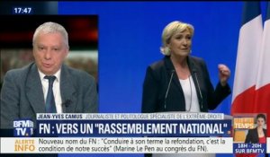"Changer de nom ne suffira pas à résoudre l’équation électorale du FN", selon Jean-Yves Camus