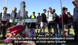Les lycéens de Parkland manifestent contre les armes à feu