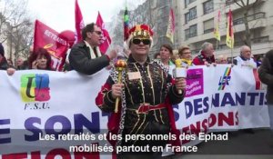 Retraités et Ehpad: manifestations à Marseille et Parisuiuiuiiii