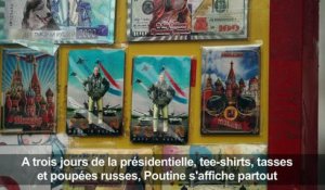Tee-shirts, tasses et poupées russes: Poutine s'affiche partout