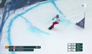 Jeux Paralympiques - Snowboard Banked Slalom hommes - Le Français Julien Roulet termine 15ème.