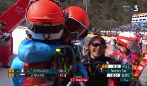 Jeux Paralympiques - Ski Alpin - Slalom Hommes (malvoyants) -Giacomo Bertagnolli en or