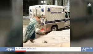 Buzz : Un homme déguisé en "Reine des neiges" vient en aide à la police bloqué dans la neige - Regardez