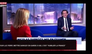 Nicolas Sarkozy : Pour Luc Ferry le mettre en garde à vue c’est "humilier la France" (Vidéo)