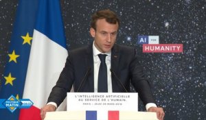 Intelligence artificielle : Emmanuel Macron veut doubler le nombre d'étudiants formés à l'I.A.