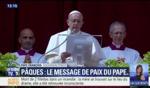 Lors de son message de Pâques, le pape réclame la fin de "l’extermination en cours" en Syrie
