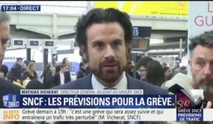 Grève SNCF: le trafic devrait être "quasi normal" lundi soir mais "très perturbé" mardi et mercredi
