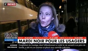 Premiers témoignages de franciliens qui n'arrivent pas à monter à bord de leur RER - Regardez