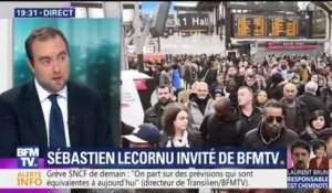 Réforme de la SNCF: "La mise en concurrence a des vertus", estime Sébastien Lecornu