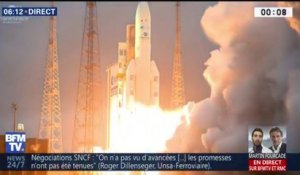 Mission réussie pour Ariane 5 qui a placé deux satellites en orbite cette nuit