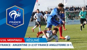 U16, Tournoi de Montaigu : France-Argentine (3-2) et France-Angleterre (0-1) I FFF 2018