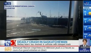 Canada: les images de l'accident de bus qui a fait 14 morts