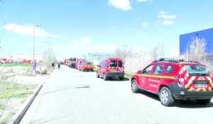 En vidéo l'intervention des pompiers sur le feu dans la zone du Tubé à Istres