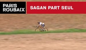 Sagan part seul - Paris-Roubaix 2018
