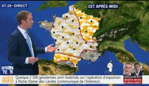 La météo pour ce lundi 9 avril 2018