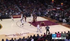 New York Knicks with a 12-0 Run vs. Cleveland Cavaliers