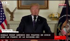 Donald Trump annonce des frappes en Syrie avec la France et le Royaume-Uni (vidéo)