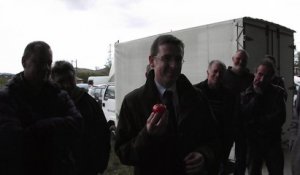 Le préfet de l'Ardèche rencontre des agriculteurs (vendredi 13 avril 2018)