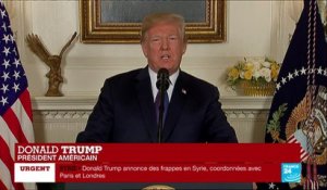Frappes en Syrie : "La Russie doit décider si elle veut continuer à suivre ce chemin obscur", lance Donald Trump