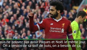 34e j. - Klopp : "On a besoin des buts de Salah mais aussi de ses passes"