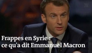 Frappes en Syrie : Poutine « complice » et intervention « légitime », a dit Emmanuel Macron