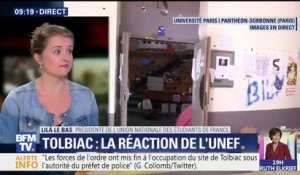 Les dégradations “ne reflètent pas ce qui s’est passé à Tolbiac pendant ces semaines de mobilisation”, selon la présidente de l’UNEF